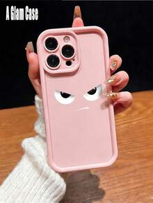 A Cute Angry Face Pink Phone Case, Shockproof Protective Cover. It Is Compatible With Galaxy Models Including Compatible For Galaxy S25, S24, S23, S22, S21 PLUS, FE And Ultra,Galaxy A33 Compatible With For Iphone17 Pro Max, 16, 15, 14 And 13. It Makes A Perfect Gift For Birthdays, Holidays, New Year And Valentine's Day. - 粉色 - 查看 2