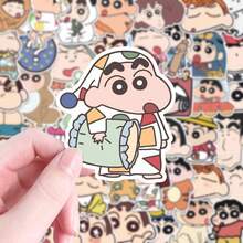 100张可爱有趣的迷你蜡笔小新卡通贴纸 - 卡通自粘贴纸 | 可用于个性化笔记本、手机、DIY，适合卡通粉丝和爱好者 - 彩色 - 查看 4