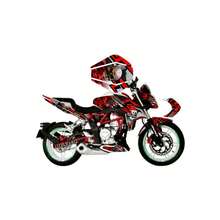 Vort-X 300 Vortx Graphics Wrap Vinyl Italika Sticker Kit - Model 2 - View 1