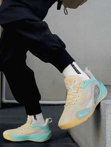 Low-Top Basketball Shoes Men's New Professional Combat Cushioning Rebound Anti-Slip Stable Friction Sneakers With Sound. - Training Camp - View 7