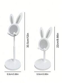 1pc Creative Cartoon Phone Stand, Cute Cartoon Rabbit, Bear, Duck Design, Universal Desktop Tablet Phone Holder, Adjustable Telescopic Height Slouchy Bracket, Suitable For Kids And Girlfriend, Great Choice For Women's Birthday And Valentine's Day Gift, Suitable For Desktop Placement - A - View 10