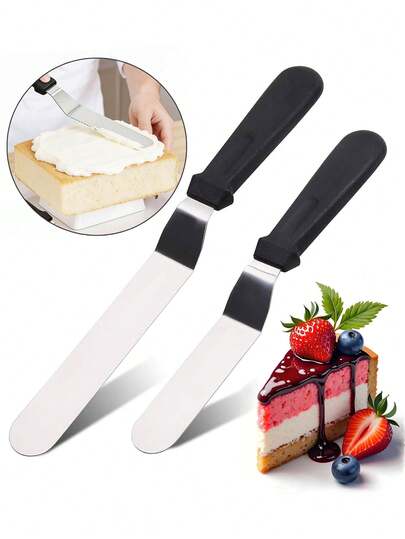 1pc Stainless Steel Cake Cream Spatulas,Icing Spatulas,Cream Cake Spatula,Cake Scraper,Baking Pastry Bread Cake Smoother,Cake Decorating Cream Spatula Set For Cake Decorating Tools,Baking Tools,Cream Smoothing Tool Set,Cake Trimming Supplies, Cream Decoration Tools Kitchen Gadgets,Kitchen Accessories