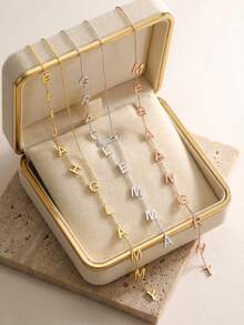 1pc Personalized Lariat Name, Enhance Your Style Jewelry Gift, Regular Letter Y-Shaped Name, Customized Fashion Jewelry, Personalized Customized Name 1-12 Letters - Multicolor - View 8