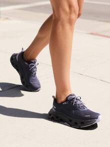 Women Fashion Sneakers Midsole Anti-Slip Comfortable Causal Walking Running Tennis Athletic Gym Workout Shoes With 3M Reflective Strips - Bụi tím - Xem 10