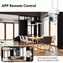 Wireless WiFi Pet Security Camera, Outdoor Weatherproof Camera, 1080P HD, Color Night Vision, Two-Way Audio, 360° Pan/Tilt/Zoom, Motion Tracking And Detection, For Home Security With Spotlight And Siren - Multicolor - View 8