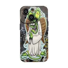 Funda para teléfono con personaje de ratón ángel compatible con Samsung  17  16 Pro Max  15 Pro Max  13 y  12 Fabricada en material TPU elegante y de primera calidad, resistente al agua, a los golpes y a los arañazos Un regalo perfecto para familiares, amigos, seres queridos, novios/novias y aniversarios - Negro - Ver 2