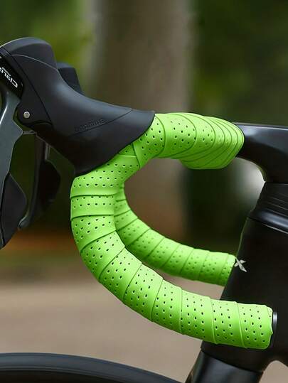 1 Pair Bicycle Handlebar Grips, Anti-Slip Shock-Absorbing Handlebar Tape, Suitable For Wrapping Various Road Bike Handlebars, Comfortable Anti-Slip, Road Bike Shock-Absorbing/Decorative Handlebar Tape, Fits Various Bicycle Models.