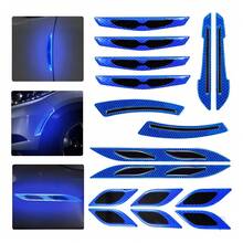 Tendencia16 Sticker Reflejante Auto Protector Engomada FosforescenteCalidad premium - Azul - Ver 13