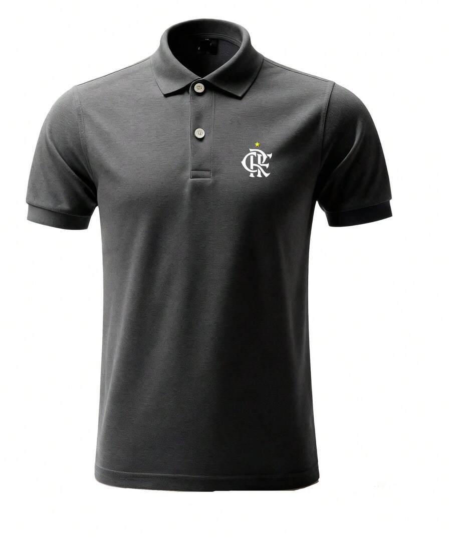 Men's Polo Shirt, Flamengo T-Shirt, Soccer Jersey - Grey - View 1