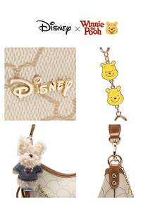 迪士尼小熊维尼篮子水桶包 - 官方授权吊坠，卡通印花单肩包，休闲时尚手提包，生日礼物 - 彩色 - 查看 10