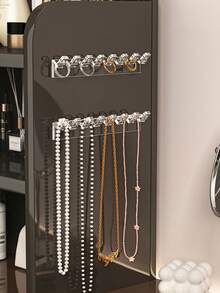 Wall-Mounted Jewelry Organizer Hooks, Necklace, Bracelet, Earring Display Rack, Tangle-Free - Multicolor - View 8