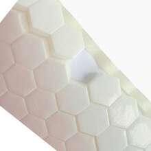 1 Tấm xốp EVA độ bám dính cao, xốp dán hai mặt, vật liệu làm thiệp thủ công sáng tạo, xốp dán DIY (hình lục giác) - trắng - Xem 13