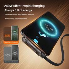 Tangle-Free Hot Item 240W Fast Charging Type-C To Type-C Stand Data Multi-Function Data Car Data Suitable For 17 To 15 Series Woven Dual Type-C Charging Port S25 Etc Birthday Gift Anniversary Gift - Google - View 12