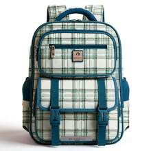 Large Travel Backpack, Business Laptop Backpack, Suitable For High School Students, Travel, School, Commute And Computer Use. New Fashion Large Capacity High-End Korean Style Casual Simple Lightweight Versatile Canvas Plaid Adjustable Shoulder Strap Shoulder Bag Handbag Tote Bag Backpack For Travel, Shopping, Dating Holiday , Vintage - Multicolor - View 16