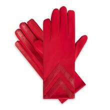 Womens Spandex Touchscreen Cold Weather Gloves With Warm Fleece Lining And  Details - Chilli-smartdri - View 4
