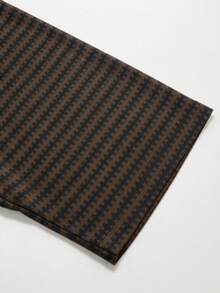 Áo Polo LOOKUN phối màu cổ điển, áo thun phong cách nghỉ dưỡng tối giản, áo thun dáng rộng cài nút, áo thun đi làm. - Cà phê nâu - Xem 5