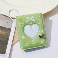 2英寸迷你蝴蝶心形相册钥匙扣，适合放置学生证、证书和粉丝照片。 - 彩色 - 查看 11