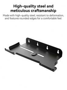 Slim Console Wall Mount - Sturdy Floating Storage Shelf With Controller Holder - Many - View 7