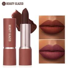 beauty glazed Set de Labiales Mate, Color Nude, Hidratante, de Larga Duración, Caja de Regalo Cosmética Resistente al Agua - #109 - Ver 3
