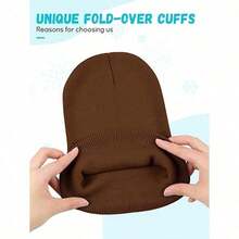 1pc Ultra-Light Knitted Beanie Hats - Unisex Style, Warm & Windproof, Suitable For Skiing And Outdoor Activities - Best Christmas Gift Choice - Multicolor - View 2