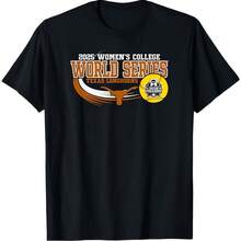Longhorns Wo's College World Series 2025 Black T-Shirt - Black - View 1