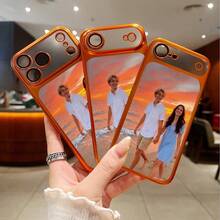 1个定制照片打印手机壳，高清UV打印，满足个性化需求，兼容苹果17 Pro Max/16 Pro Max/16 Pro/16 Plus、A05/A05S/A24/A25/A32/A33/S24 FE/S24 Ultra/S25/S21 Ultra，以及红米Note 13/Note 13 Pro/10C/12C/13C，采用柔软TPU材质，防刮耐磨，防指纹，适合个人、伴侣、家人、朋友、情侣、兄弟姐妹等作为生日、周年纪念礼物。 - 橘色 - 查看 4