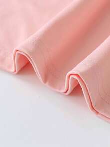 Women's Casual Crew Neck Pink Short Sleeve T-Shirt With Bow & Soda Print, Fashionable & Versatile Summer Top,Suitable For Daily Wear, Going Out, Party, School, Attending Music Festivals, Vacation, Commuting. Can Be Given As A Gift To Family, Boyfriend,Girlfriend, Friends,Girls Summer Clothes - Pink - View 7