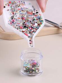 Rhinestone Picker Set, Sticky Resin Picker, Pencil Nail Dotting Pen, Wax Pencil, Synthetic Gemstone Pickup Tool, Self-Adhesive Wax Pencil Art Tool For Nail Art DIY With Sharpener - Multicolor - View 9