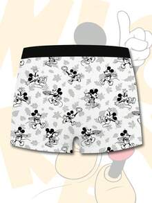 Disney 时尚3D印花男士平角内裤，休闲日常必备内衣 - 彩色 - 查看 3