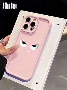 A Cute Angry Face Pink Phone Case, Shockproof Protective Cover. It Is Compatible With Galaxy Models Including Compatible For Galaxy S25, S24, S23, S22, S21 PLUS, FE And Ultra,Galaxy A33 Compatible With For Iphone17 Pro Max, 16, 15, 14 And 13. It Makes A Perfect Gift For Birthdays, Holidays, New Year And Valentine's Day. - 粉色 - 查看 7