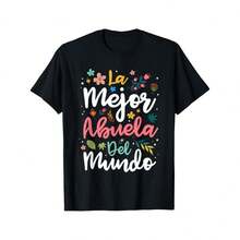 Best Hispanic Grandma Mother's Day T-Shirt For The World's Greatest Abuela - Czarne - Zobacz 1
