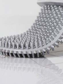 壁挂式无孔马桶刷，全方位清洁马桶，可拆卸手柄，家用 - 橘色 - 查看 4