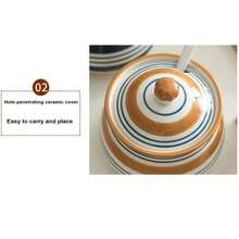 Japanese Ceramic Seasoning Jar And Spice Box - Creative Salt Jar And Spice Box Set - Home Kitchen Storage Canister - Home Kitchen Supplies - Multicolor - View 4