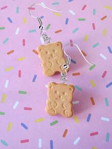 1pair Funny Mismatched Fork And Plug Design Earrings, Suitable For Women As Gifts Or Daily Wear - Multicolor - View 9