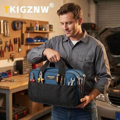 TKIGZNW Large Capacity Portable Multifunctional Tool Kit, Essential For Home Repair And Maintenance