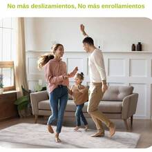 Timotech 12 Unidades de Almohadillas de Agarre para Alfombras, Cinta Antideslizante Triangular, Antiderrapante y Reutilizable de Doble Cara, Agarres Antideslizantes para Alfombras para Tapetes - por defecto - Ver 3