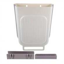 Foldable Trash Can For Home Kitchen Cabinet, Hanging Waste Storage. - white - 查看 9