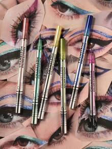 Pudaier Bút kẻ mắt Chameleon - Chống thấm nước và mồ hôi, đầu bút mảnh giúp tránh lem, màu đen phù hợp cho trang điểm hàng ngày; màu Chameleon phù hợp cho nhiều dịp tiệc tùng. - #01 - Xem 8