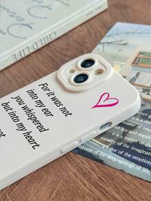 浪漫标语印花哑光白手机壳，艺术美学手机壳，适合日常通勤和约会，兼容 17 Pro、17、16、16 Plus、Air、17 Pro Max 和 Galaxy S24 Ultra，手机壳，S25 Ultra 手机壳，快速发货 - 白色 - 查看 8