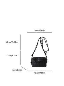 1pc Mini Fashionable Shoulder Bag, Minimalist & Lightweight Crossbody Bag - Black - View 4