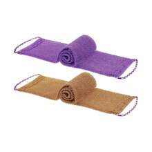 African Mesh Exfoliating Back Long Net Bath Scrub Towel Set, Loofah Towel Body Sponge For Smooth Skin, Double-Sided For Gentle, Rough Exfoliation, Effective Body Scrub, Back Scrubber For Shower Use, Premium Mesh Material, Convenient Strap Towel Design, Great For Daily Use (Purple,Pink, Brown,Black) - Nhiều màu - Xem 13