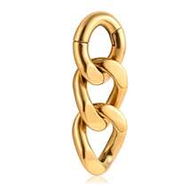 1pc 6mm New Chain Ear Weights Hangers Plugs Expander Stainless Steel Piercing Earrings Women Man Fashion Jewelry Gift - Chain - View 17