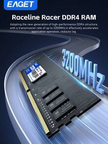 16GB/8GB DDR4 Desktop Memory, High-Performance 3000MHz/2666MHz, UDIMM 288-Pin, Compatible With Intel And AMD Ryzen, No XMP Support - Black - View 3