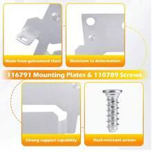 116791  Skorva Midbeam Bed Monunting Brackets X 8 Camper Conversion Brackets - Silver - View 6