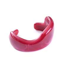 Vòng tay acrylic bất đối xứng hình học phong cách retro màu đỏ dành cho nữ, phù hợp cho các bữa tiệc, sự kiện và đeo hàng ngày. - Dòng sản phẩm màu đỏ - Xem 19