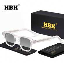 HBK Nuevas gafas de sol CP+PC, diseño minimalista y casual con remaches especiales, marco grande con estilo retro fresco y cool para hombres y mujeres, adecuadas para fiestas, playas de verano, regalos de vacaciones, viene con empaque completo - K40270 - Ver 6