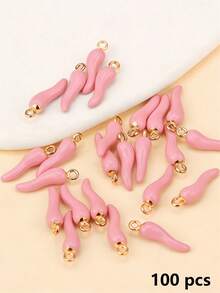 [Quantity] Pcs Vivid Multicolor 3D Red Chili Pendant, Suitable For DIY Earrings, Necklace, Bracelet And Keychain - Spicy Style Jewelry Making Accessories, Jewelry Making Charm - Chili - View 49