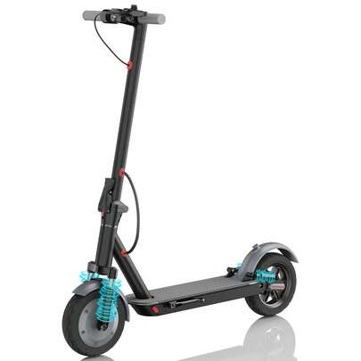 Foldable Electric Scooter For Adults - 350W Powerful Motor, 28 Miles Long Range, 19 MPH Top Speed, App Control & Dual Brakes - Portable Commuter E-Scooter For Urban Travel