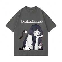 Pure Cotton T-Shirt Beabadoobee Melancholic - Dark Grey - View 2