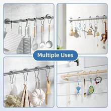 12PCS/24PCS Smooth Gliding Shower Curtain Rings, Rust Resistant Metal Roller Hooks, Friction Free Polished Finish For Modern Bathroom Decor, No Snagging Shower Rod Hangers, Silver/Golden - Multicolor - View 4